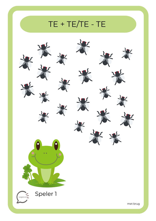 Hoofdrekenen - vliegen vangen - tot 100 (TE+TE/TE-TE) met brug