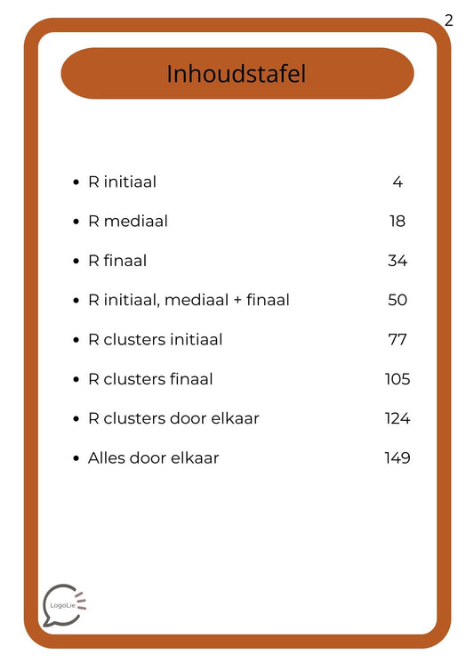 Articulatie R - Herfstbundel - Spelletjes