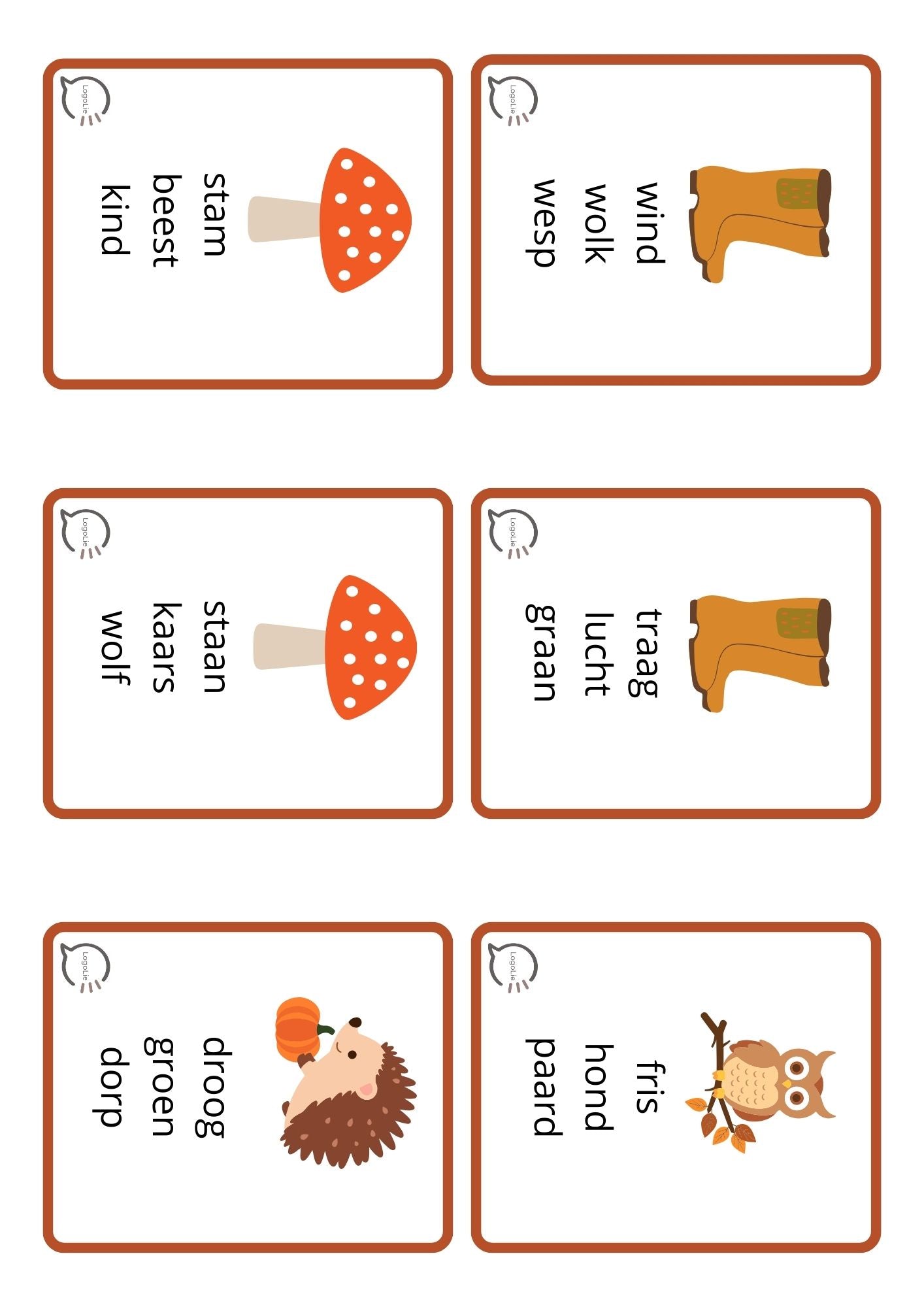 Herfstmemory - MMKM & MKMM - Woordniveau