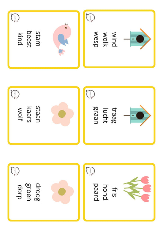 Lentememory - MMKM & MKMM - woordniveau
