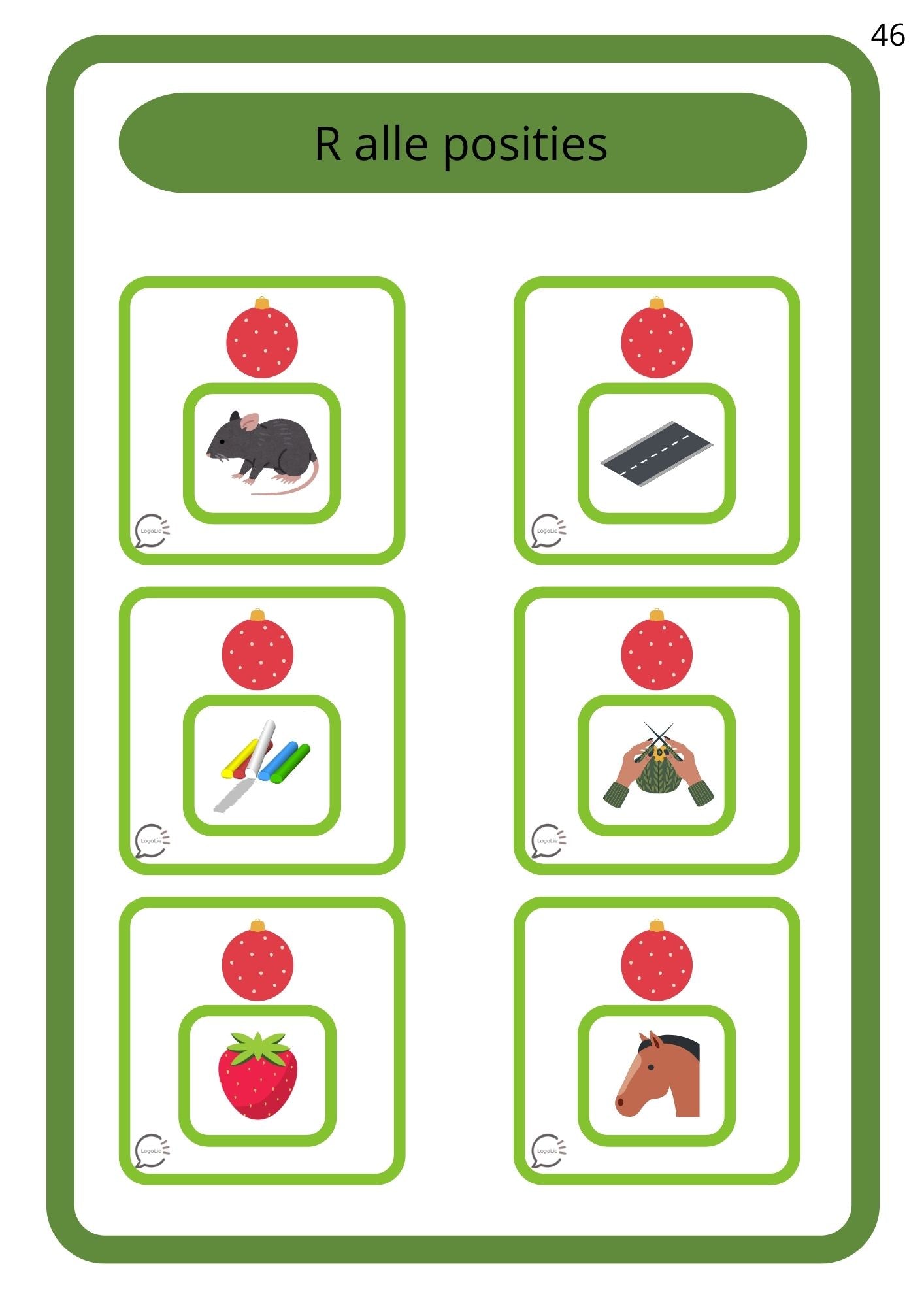 Kerstbundel - Articulatie - R en S