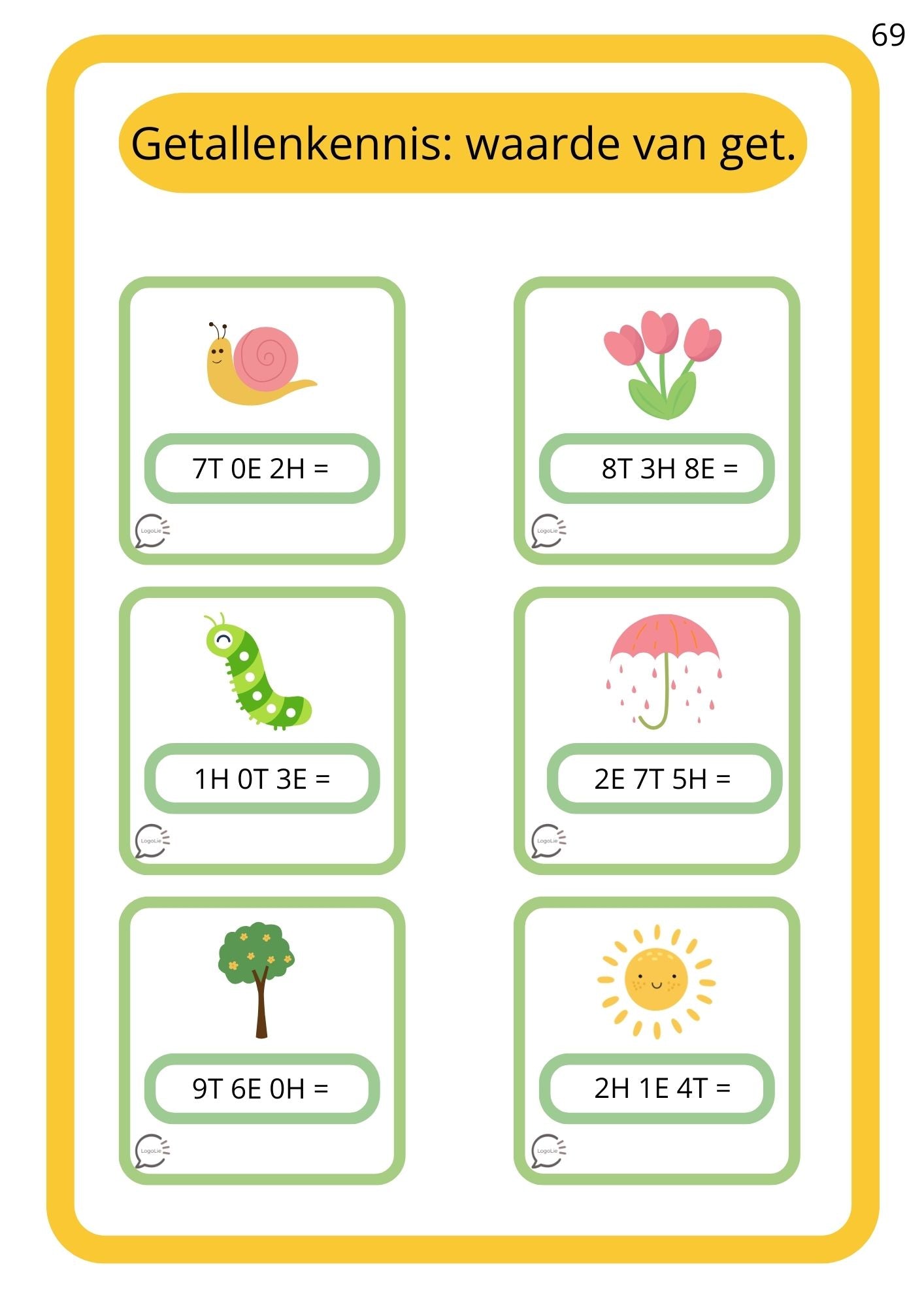 Lentespelletjes - Rekenen - Tot 1000