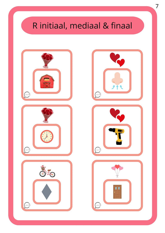 Valentijnsbundel - Articulatie - R en S