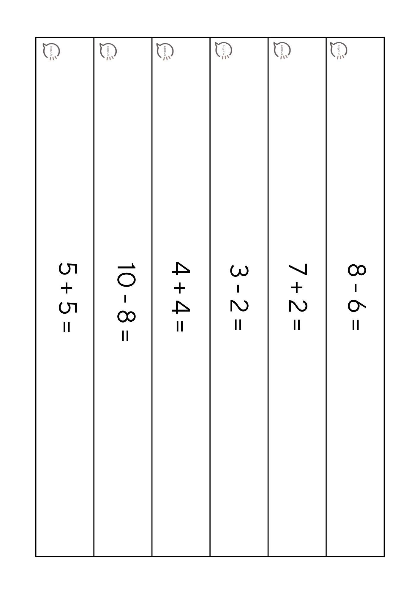 Hoofdrekenen - Tot 10 - Slinger