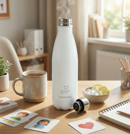 Dubbelwandige Drinkfles - Wit