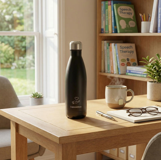 Dubbelwandige Drinkfles - Zwart