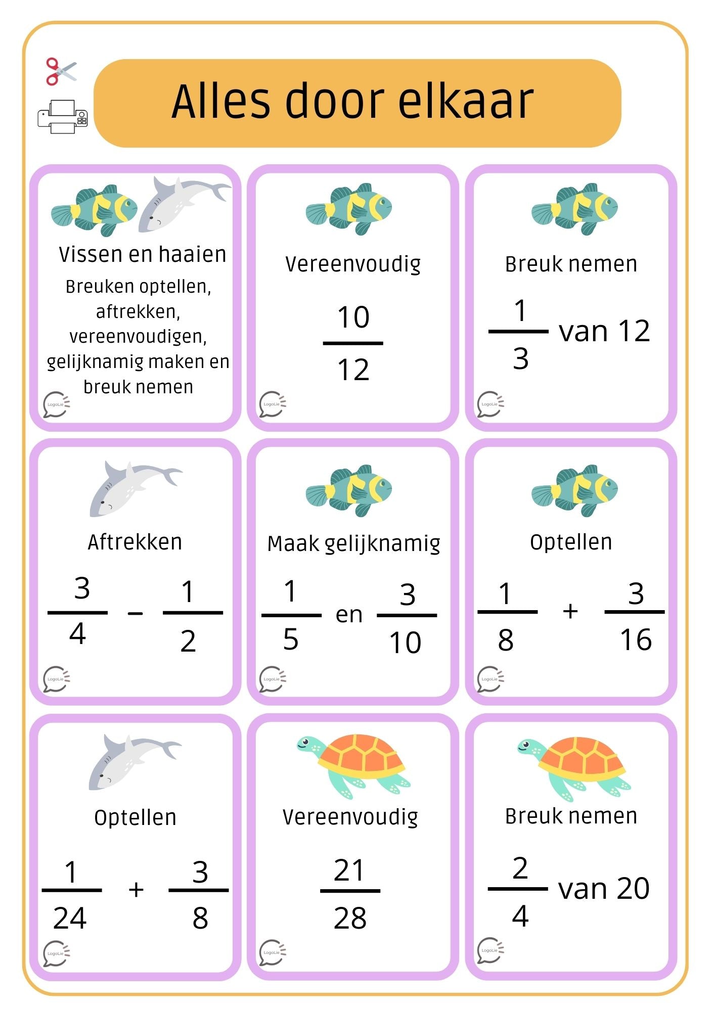 Breukenbundel - optellen, aftrekken & getallenkennis