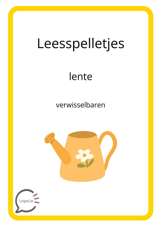 Leesspelletjes - Lente - Verwisselbaren