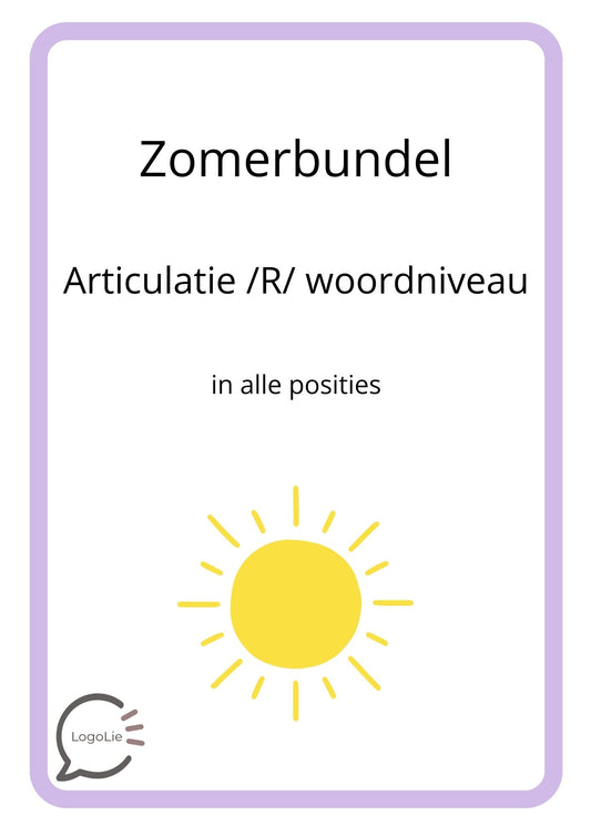 Articulatie R - Zomerbundel - Spelletjes