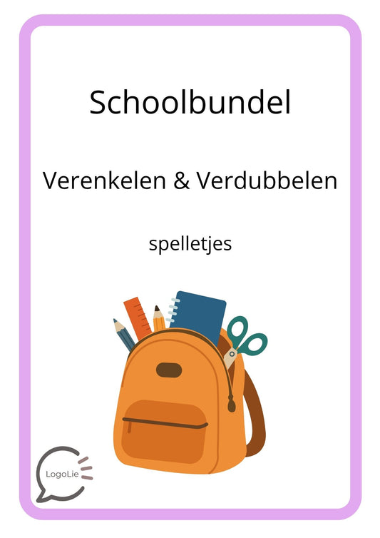 Schoolspelletjes - Spelling - Verenkelen & Verdubbelen