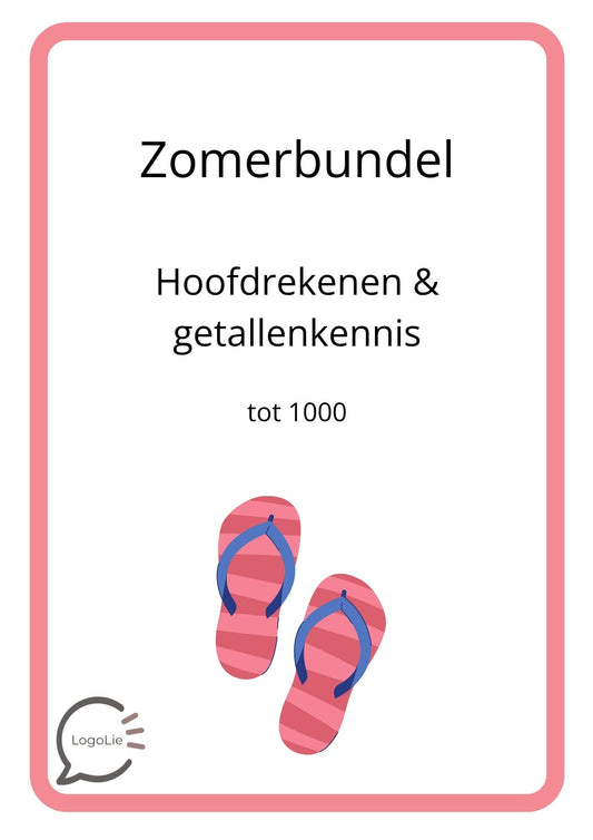 Zomerspelletjes - Rekenen - Tot 1000
