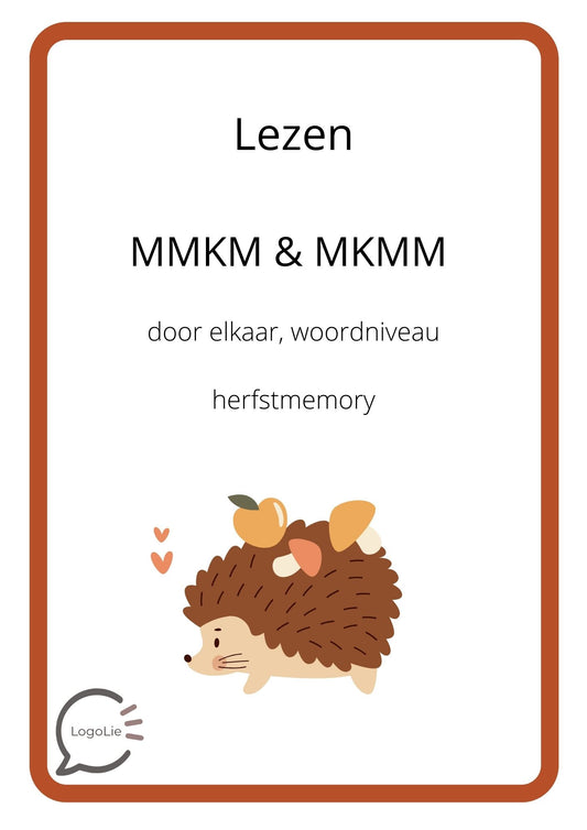 Herfstmemory - MMKM & MKMM - Woordniveau