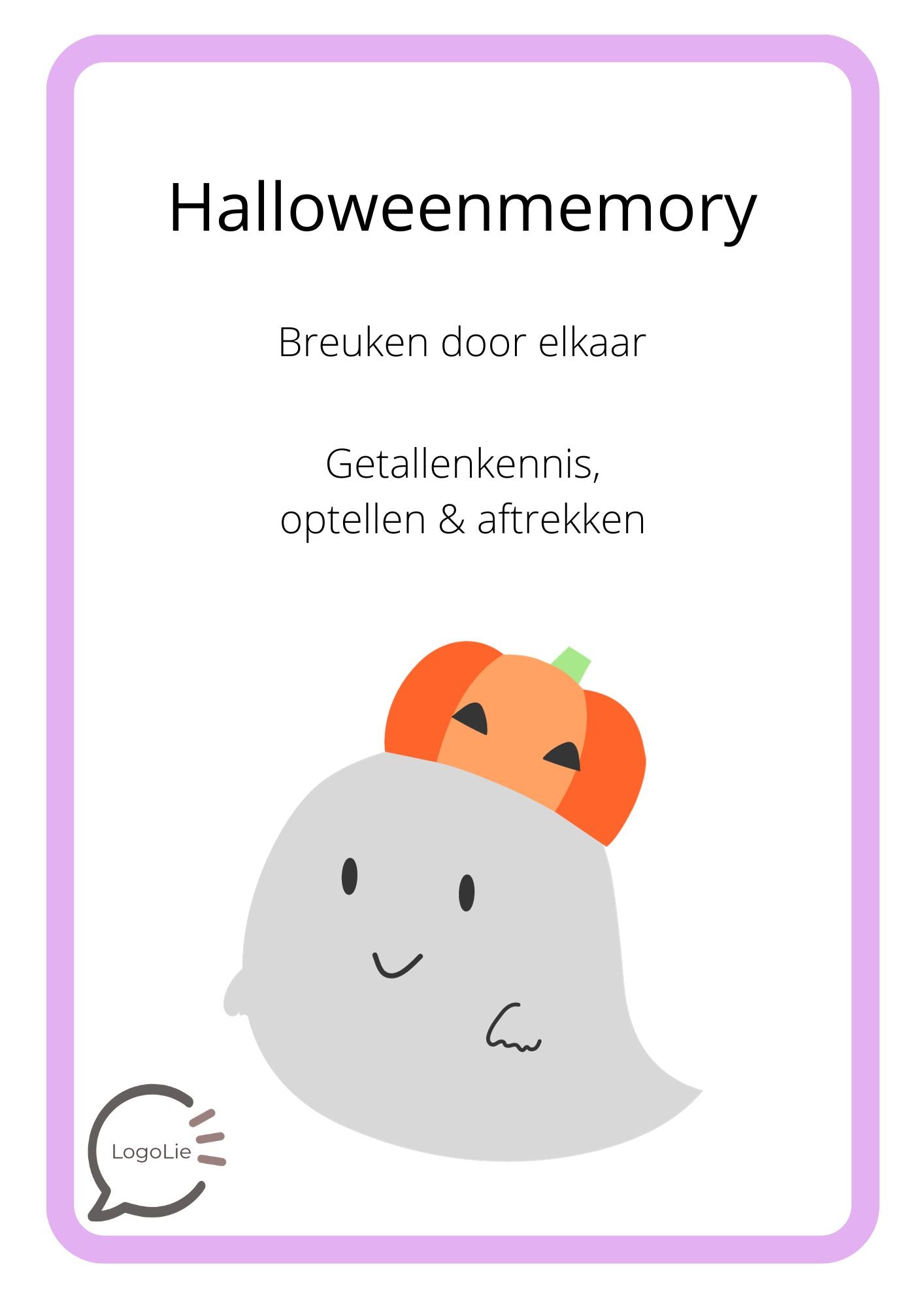 Breuken door elkaar - Halloweenmemory