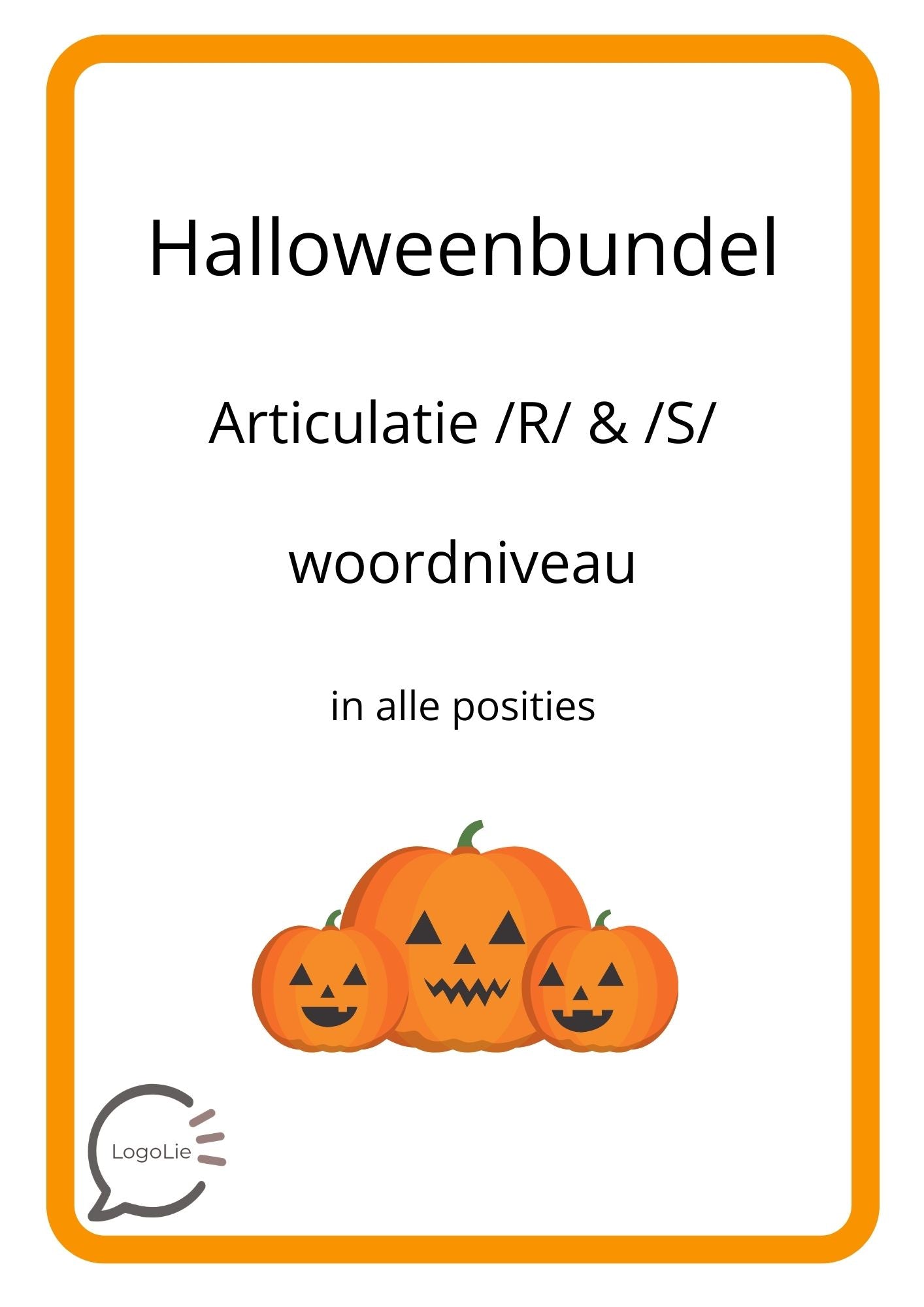 Halloweenbundel - Articulatie - R en S
