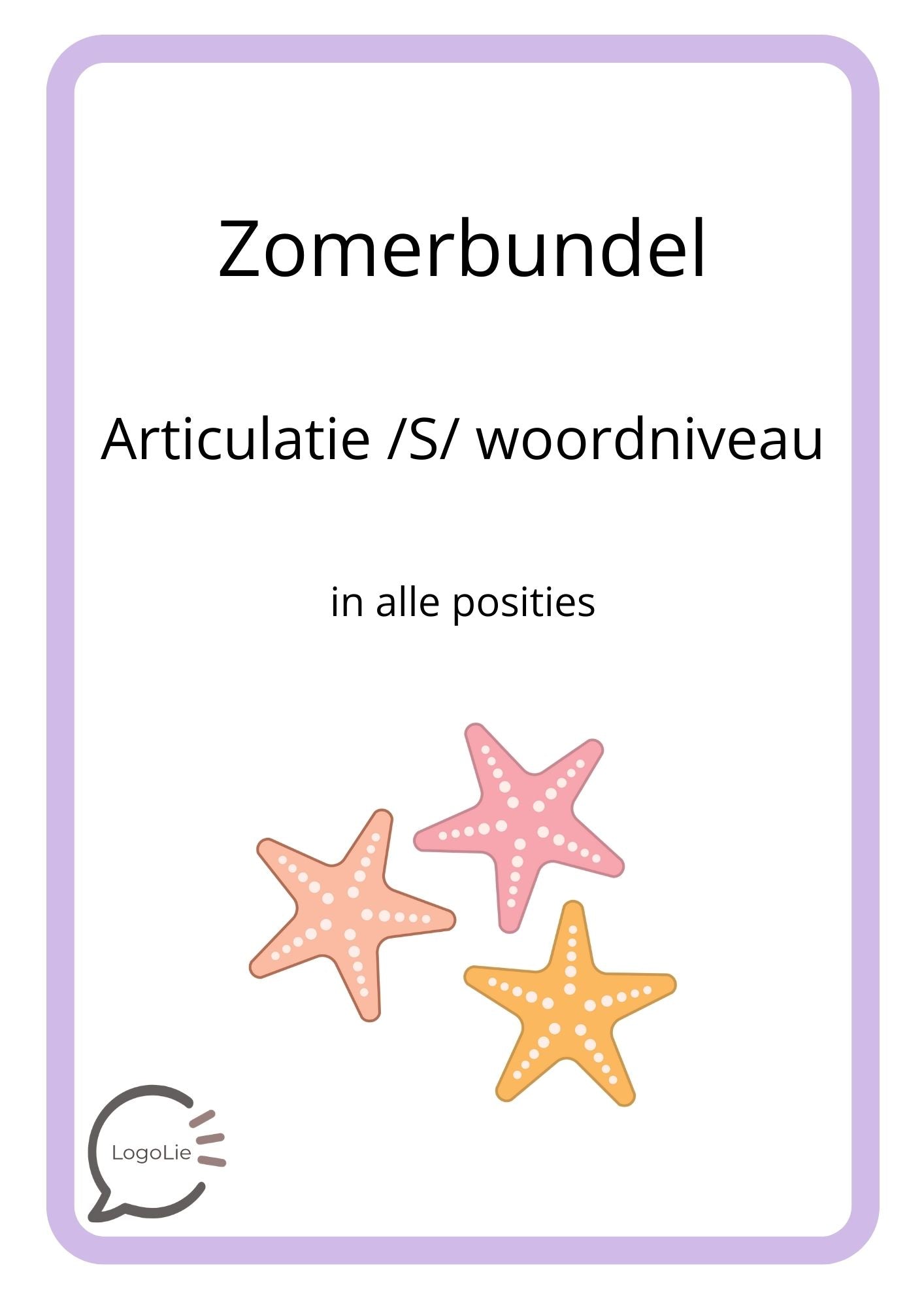 Articulatie S - Zomerbundel - Spelletjes