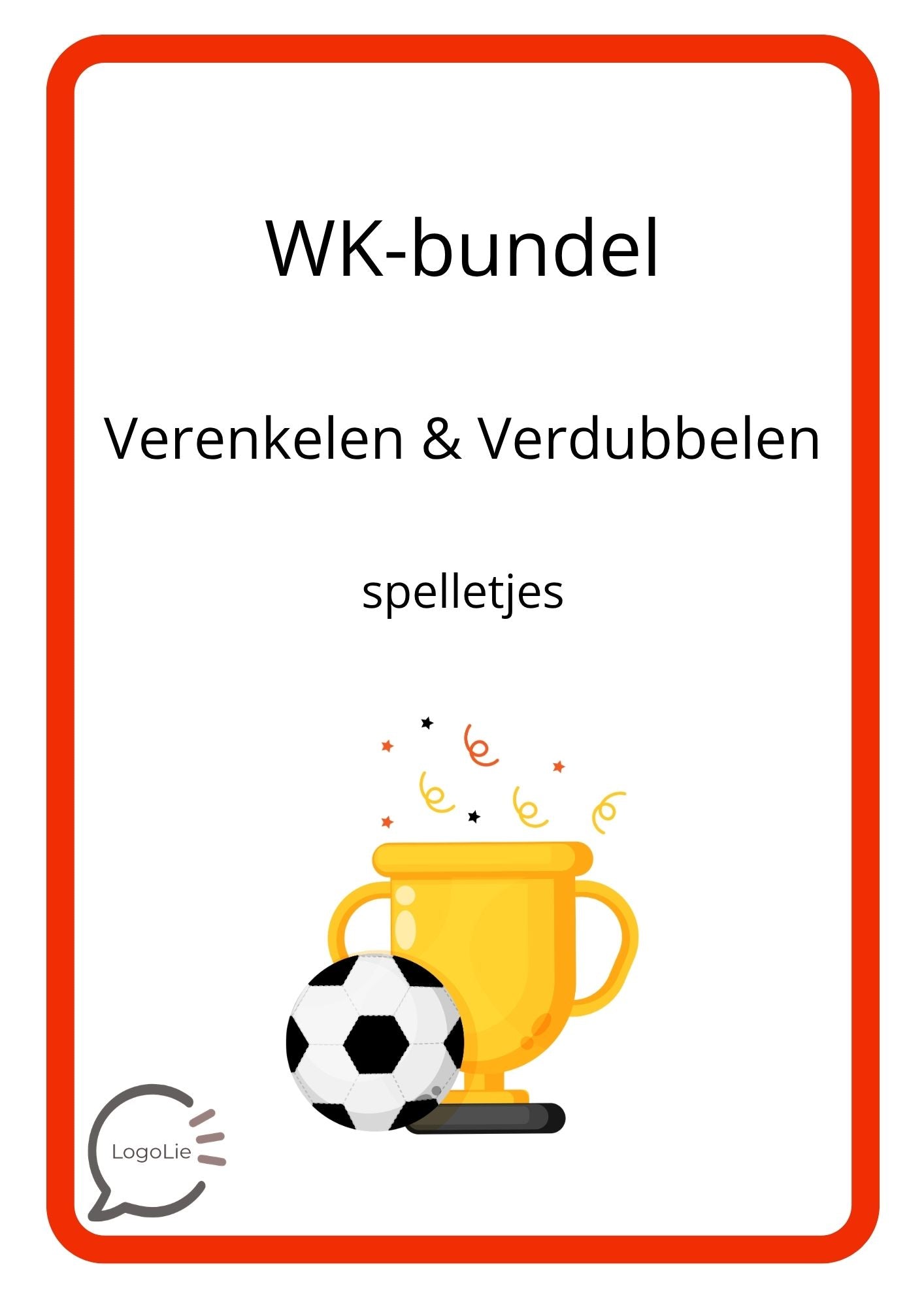 WK-Spelletjes - Spelling - Verenkelen & Verdubbelen
