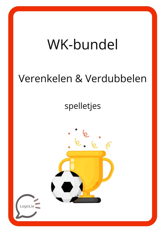 WK-Spelletjes - Spelling - Verenkelen & Verdubbelen