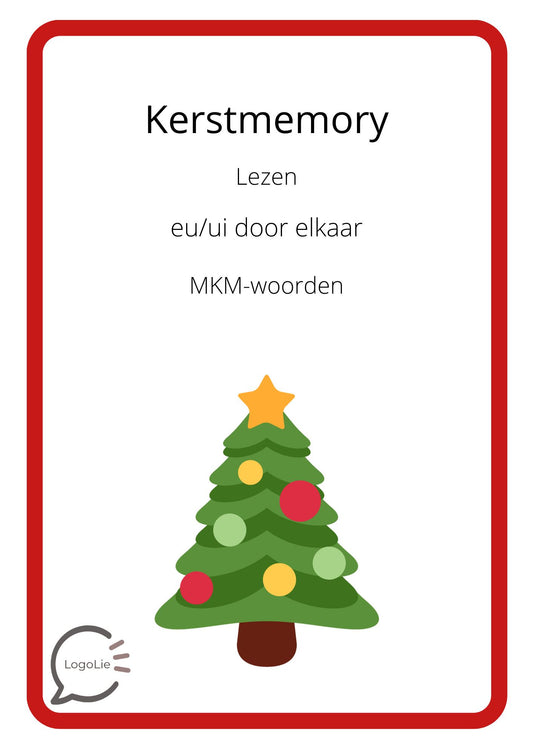 Kerstmemory MKM lezen woorden met /eu/ en /ui/