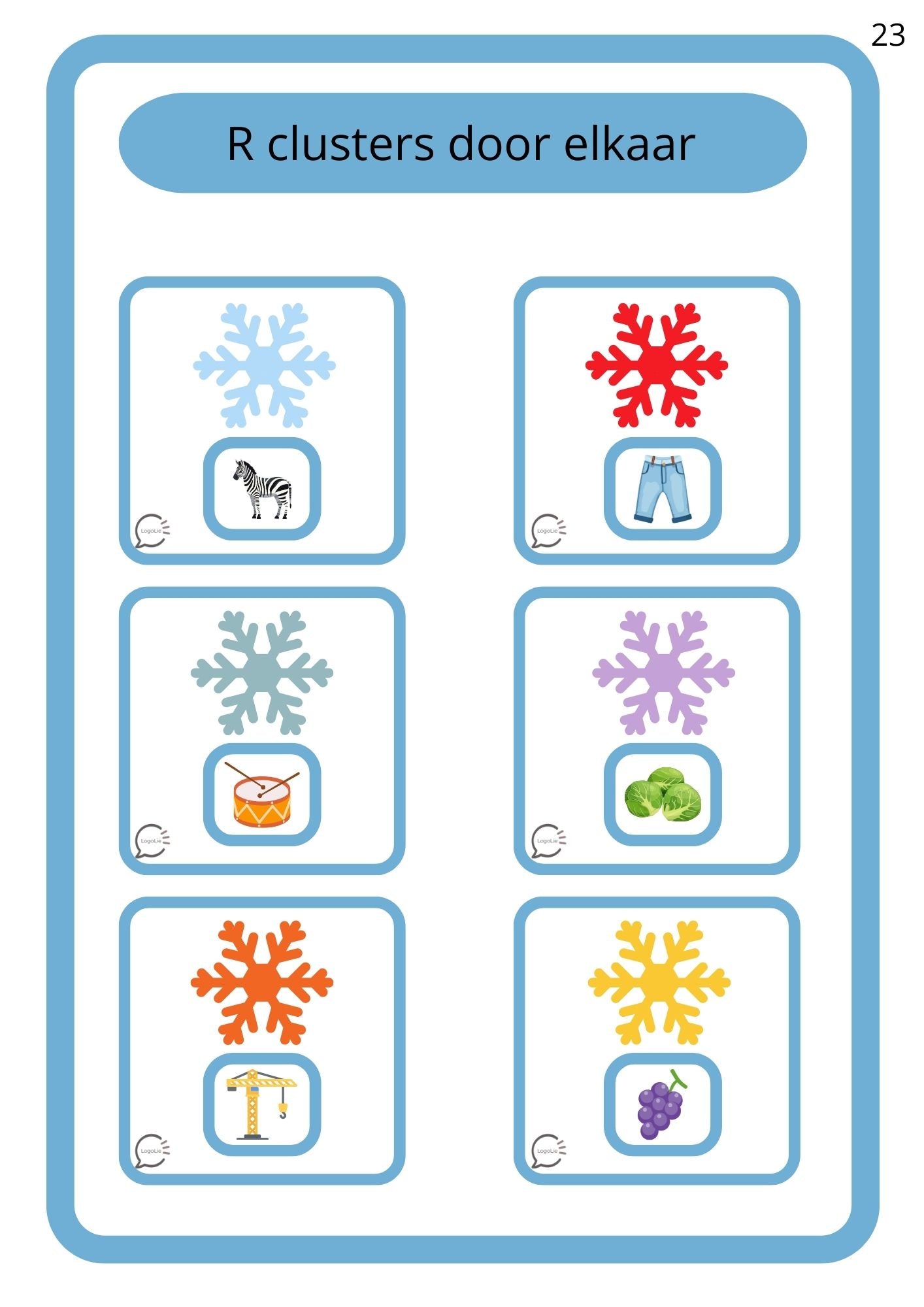 Winterbundel - Articulatie - R en S