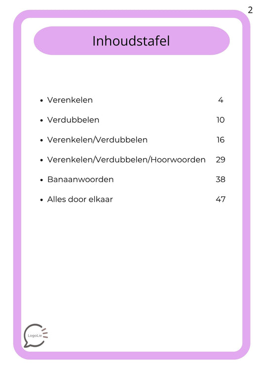 Schoolspelletjes - Spelling - Verenkelen & Verdubbelen