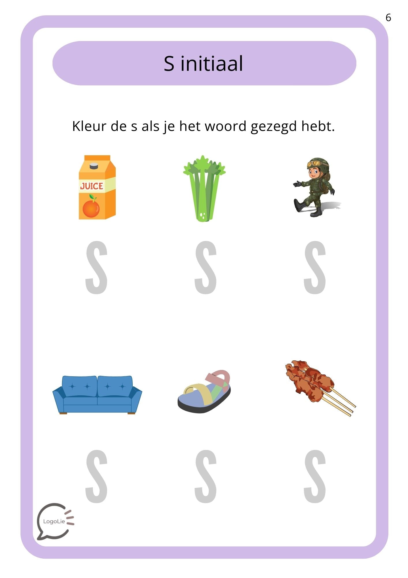 Articulatie S - Zomerbundel - Spelletjes