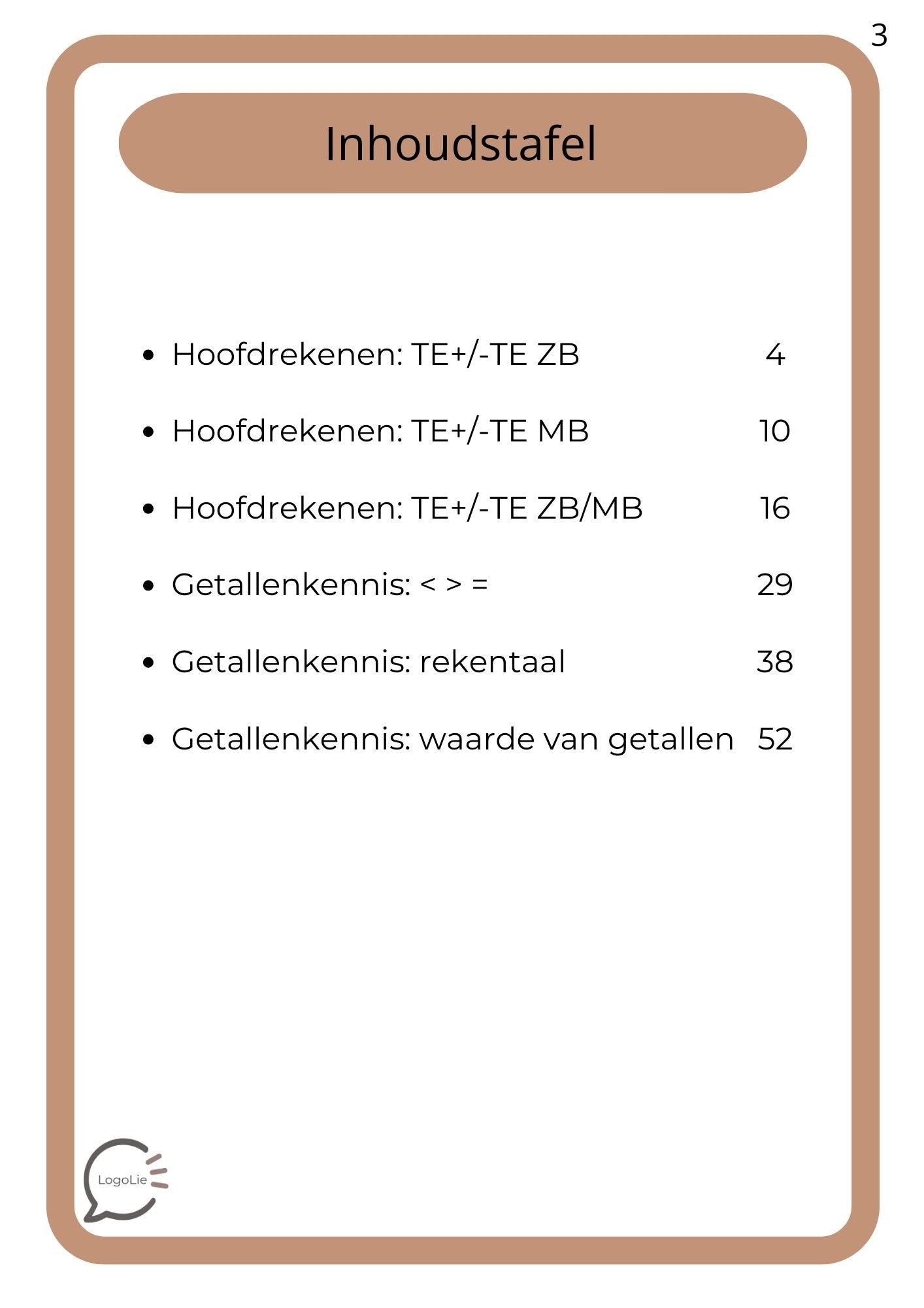 Herfstspelletjes - Rekenen - Tot 100