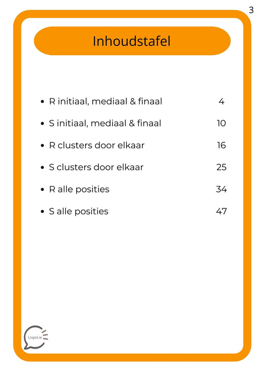 Halloweenbundel - Articulatie - R en S