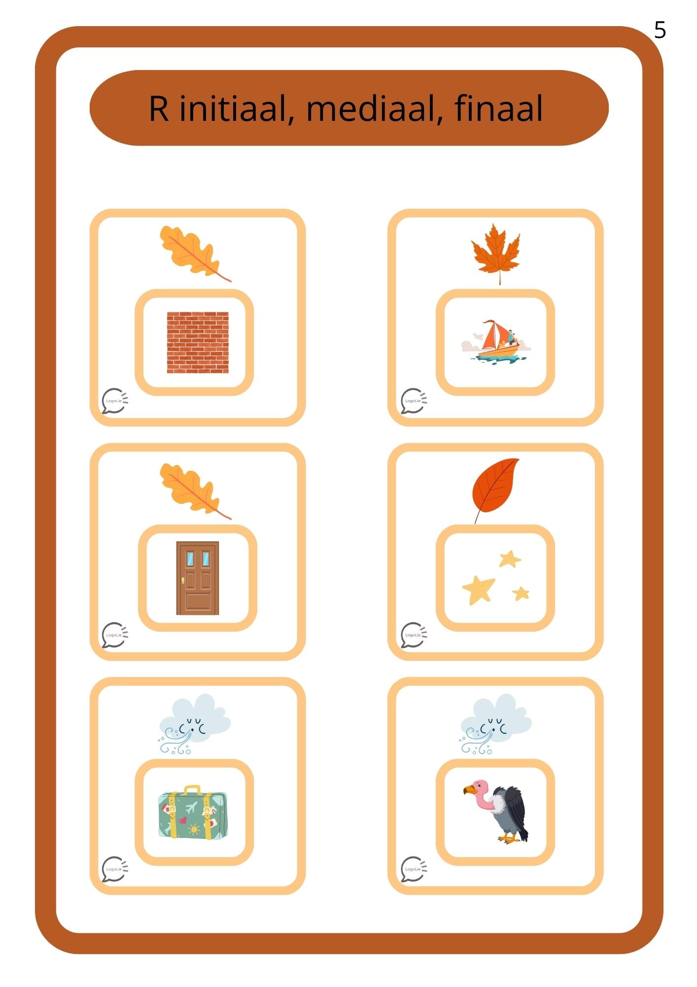 Articulatie R - Herfstbundel - Spelletjes