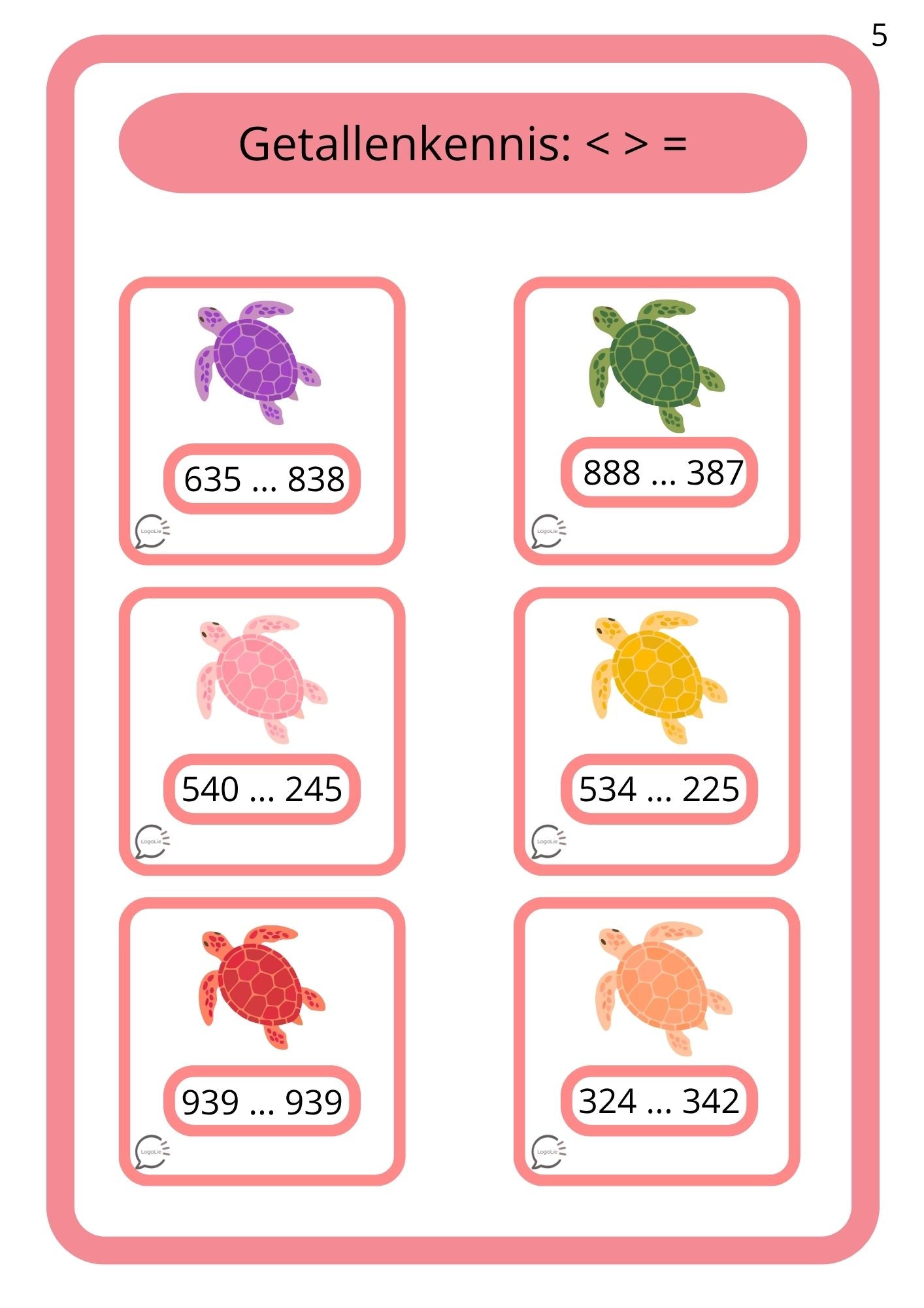 Zomerspelletjes - Rekenen - Tot 1000