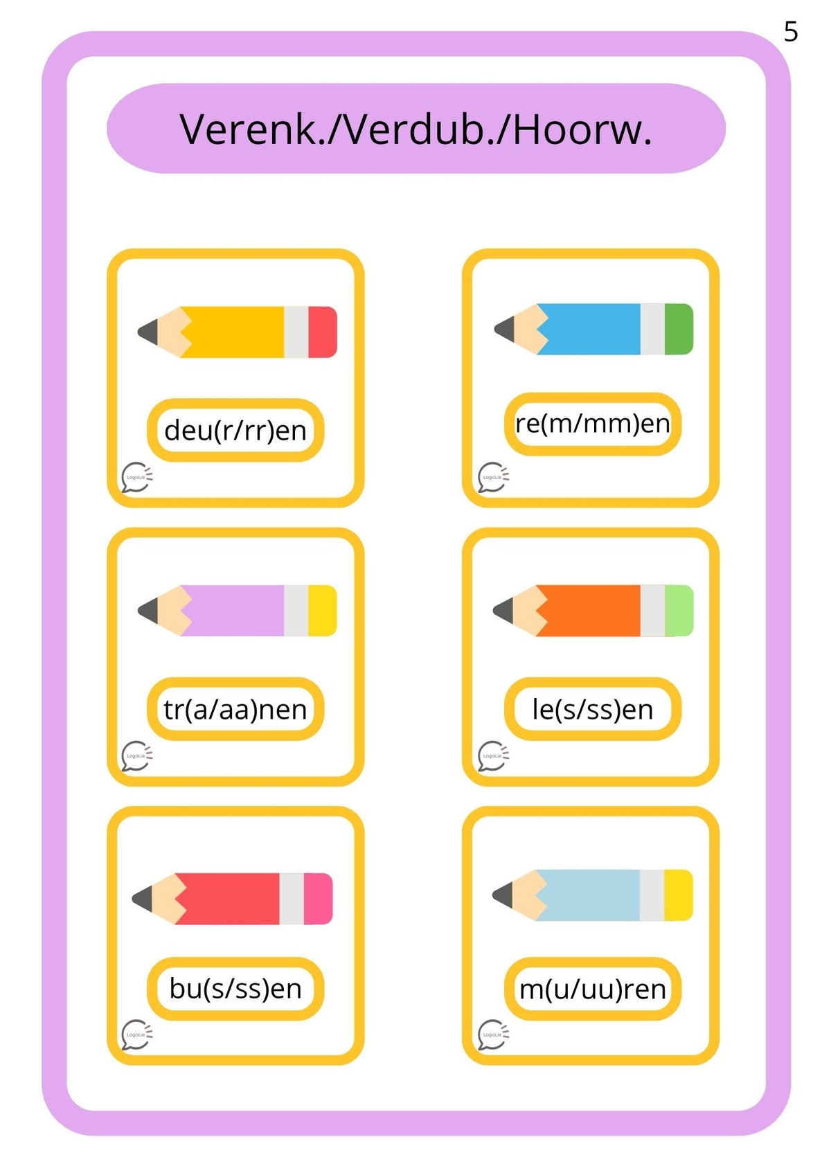 Schoolspelletjes - Spelling - Verenkelen & Verdubbelen