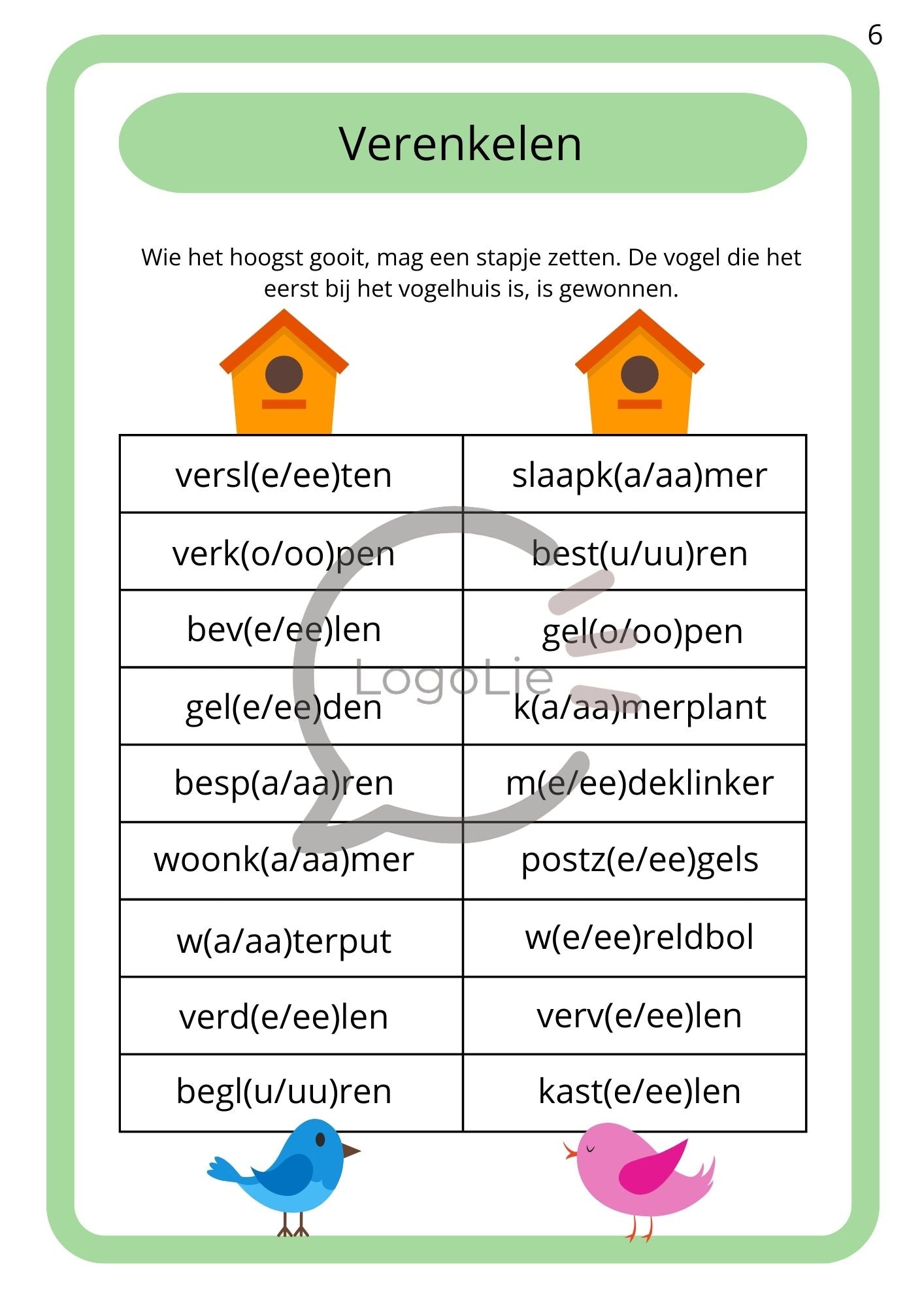 Spelling - Verenkelen & Verdubbelen - Werkbundel - Spelletjes