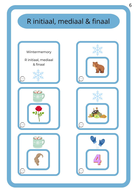 Winterbundel - Articulatie - R en S