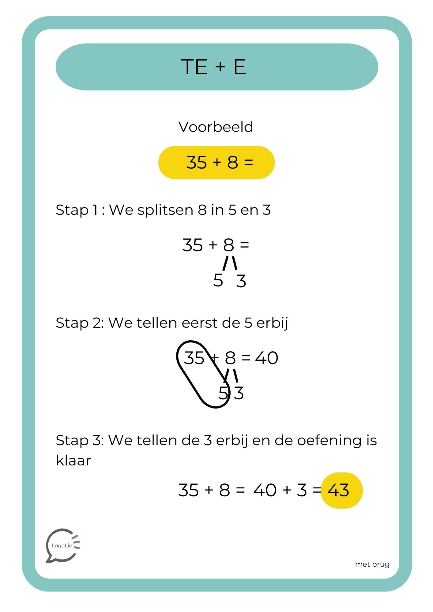 Rekenbundel tot 100 - optellen en aftrekken