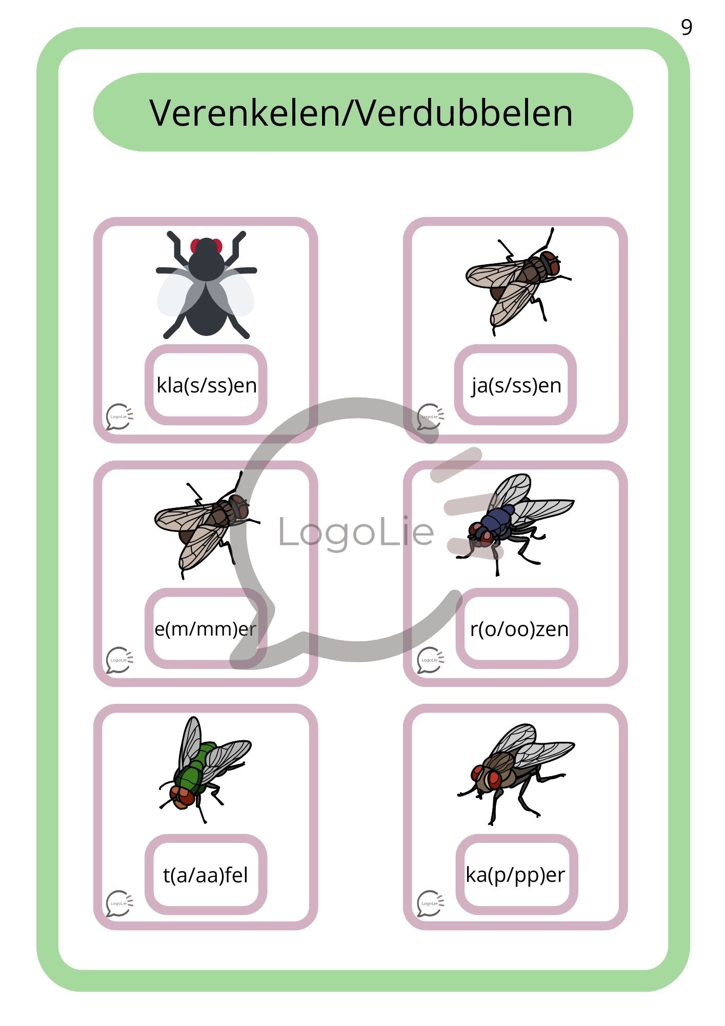 Spelling - Verenkelen & Verdubbelen - Werkbundel - Spelletjes