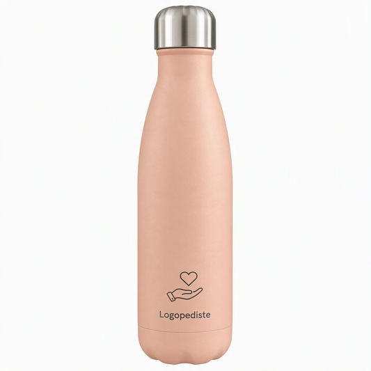 Dubbelwandige Drinkfles - Poederroze